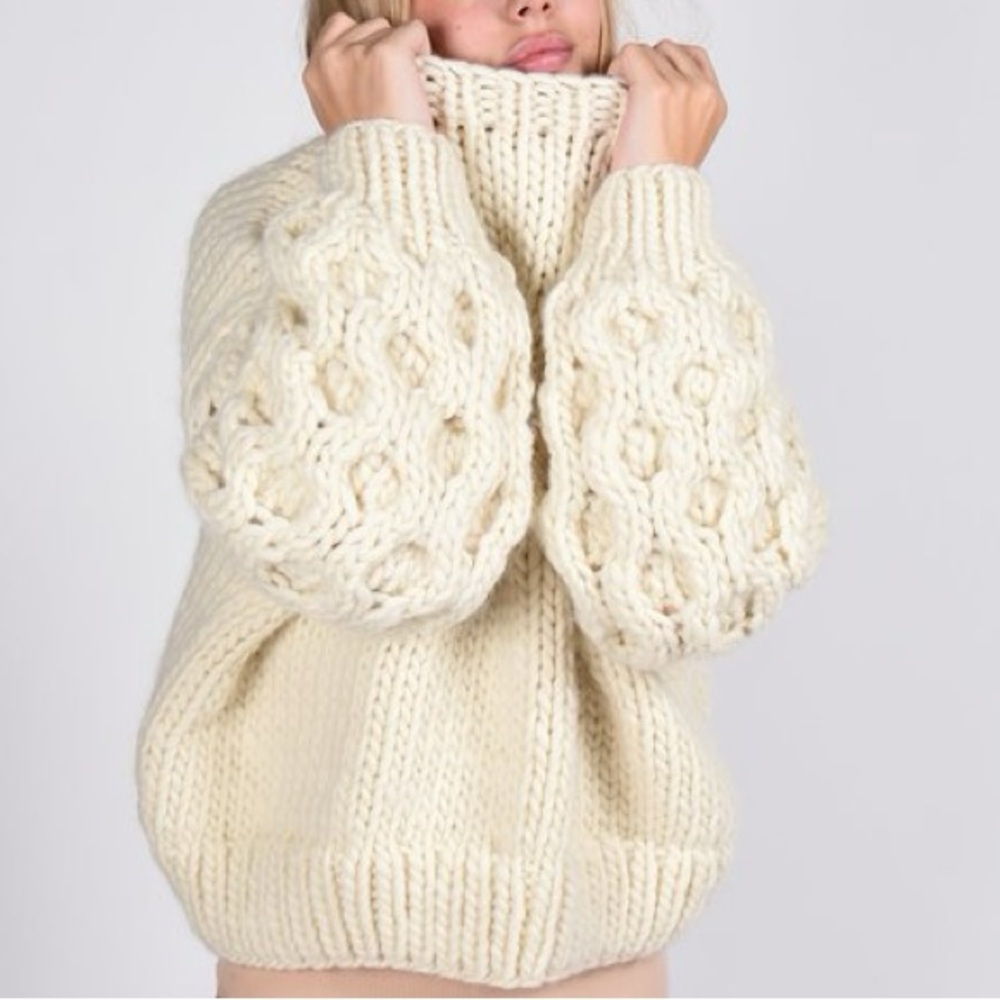I LOVE MR MITTENS Honeycomb Sweater